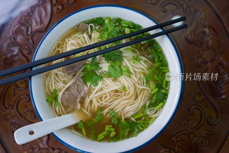 美食兰州拉面，清真食品，面条餐饮