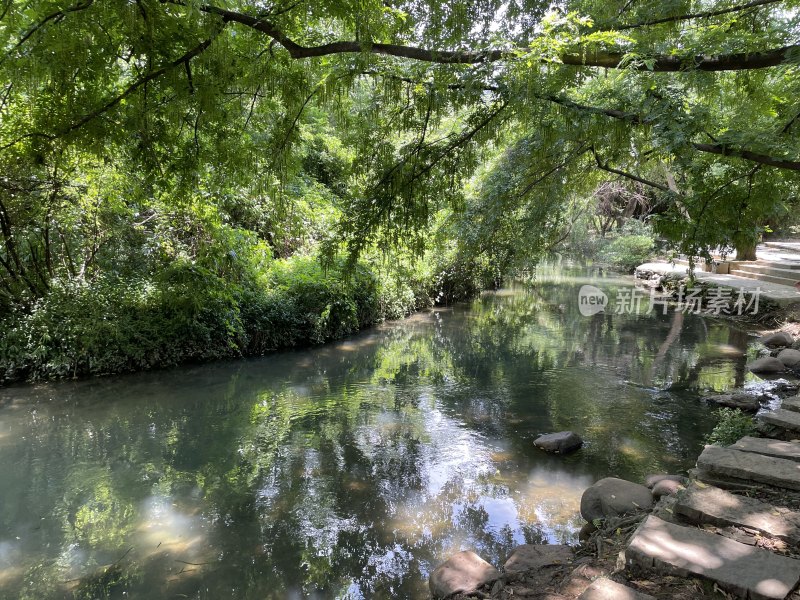 贵州省贵阳市花溪十里河滩景色