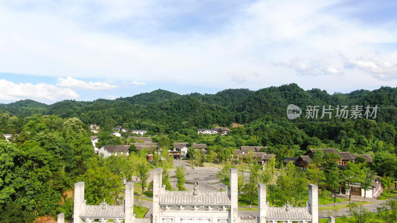 航拍湖南常德桃花源5A景区