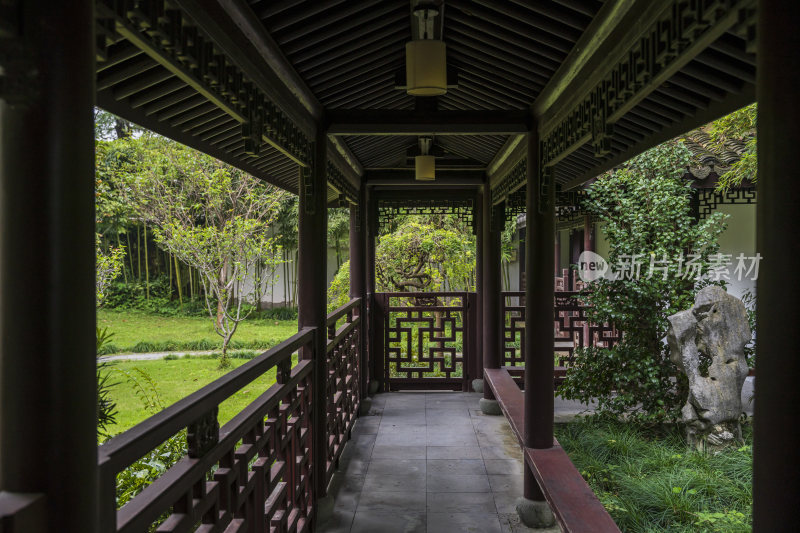 杭州西湖景区文澜阁风景