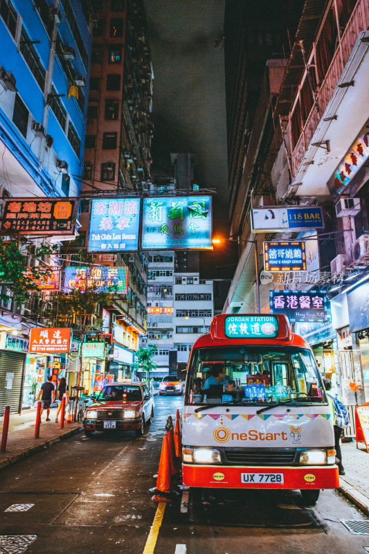 香港城市夜景风光