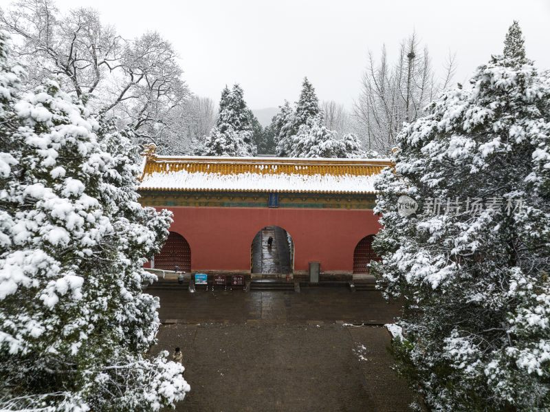 南京明孝陵雪景