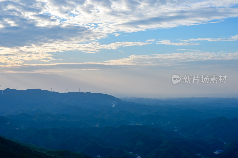 湖南蓬源仙风车山风光