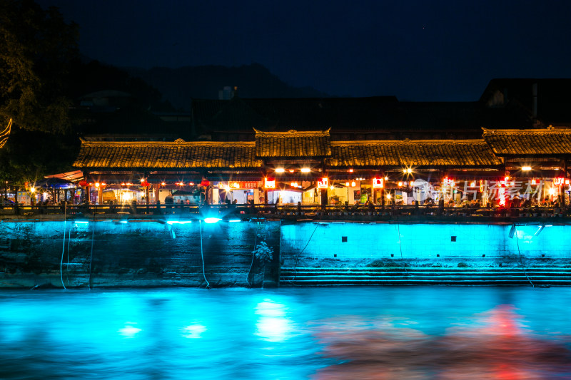 都江堰风景区夜景