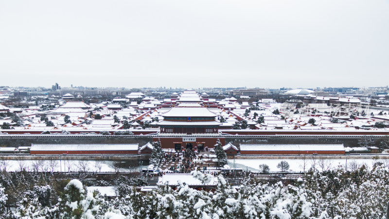 故宫雪后全貌