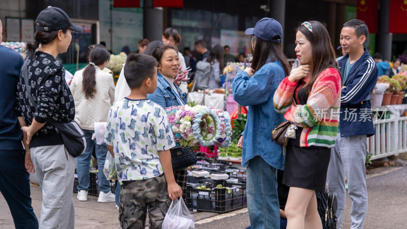 国庆假期云南昆明的斗南花市