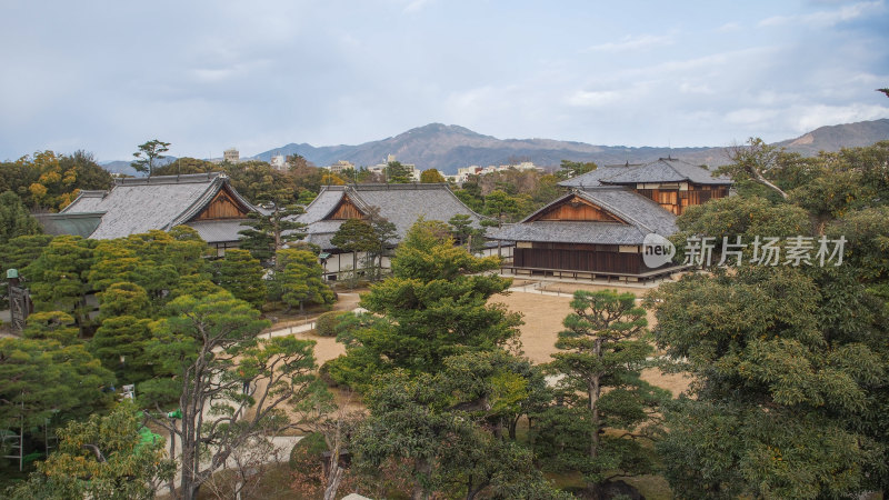 日本京都二条城的古建筑