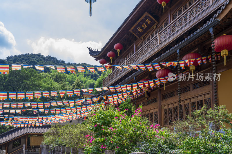 杭州飞来峰景区上天竺法喜禅寺古建筑