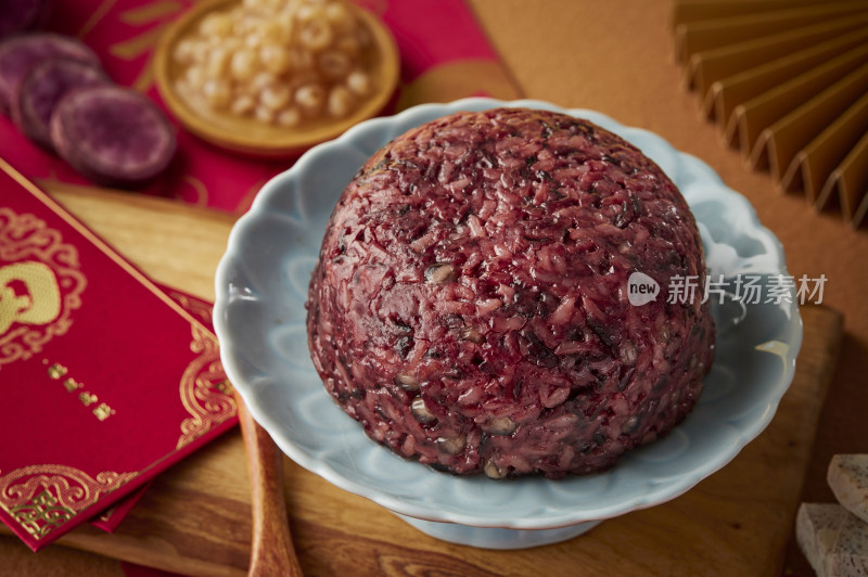 春节除夕年夜饭 团圆美食 奶香芋泥八宝饭