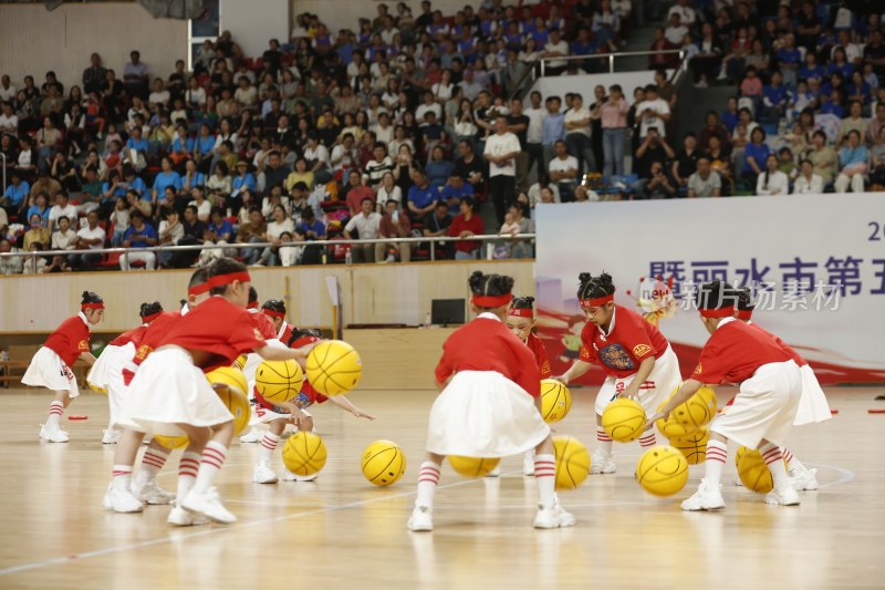 2024年丽水市幼儿园运动会篮球操表演等