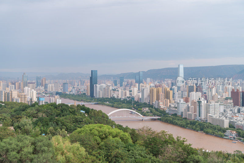 俯瞰兰州城区建设