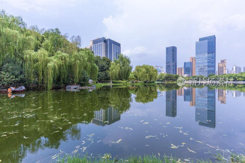 武汉江汉区后襄河公园风景