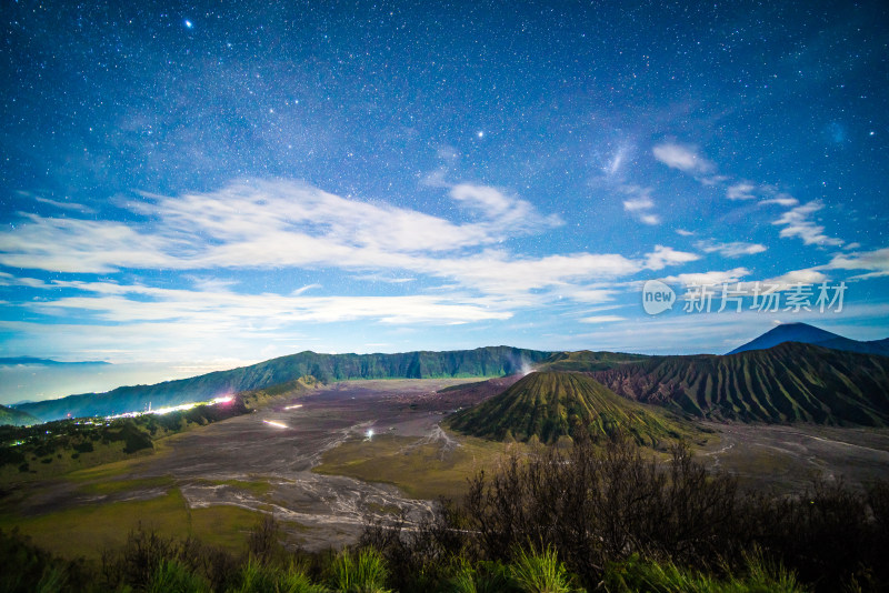 印尼巴厘岛布罗莫火山星空