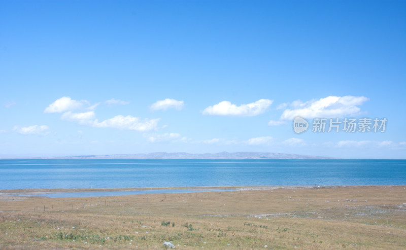 中国西部青海青海湖秋季自然风光