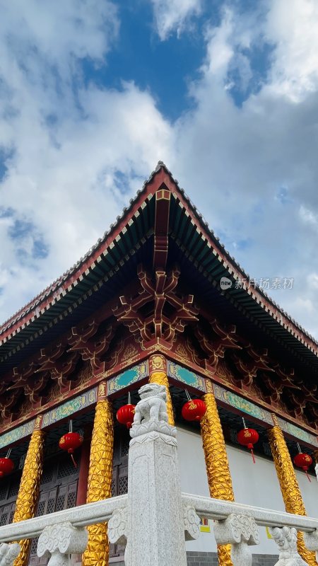 古色古香的永庆寺建筑一角