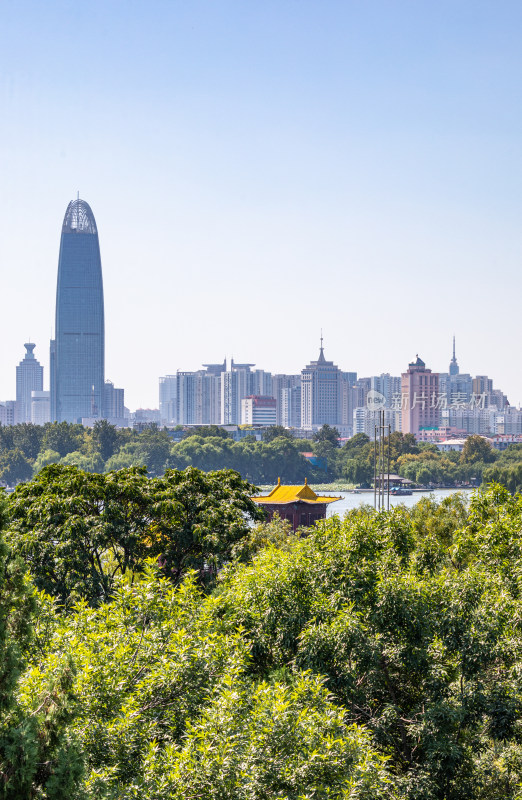 济南大明湖超然楼城市建筑景观