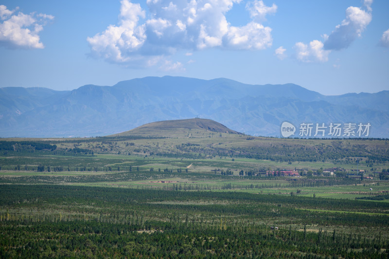 山西省大同市火山群地质文化遗产航拍风光