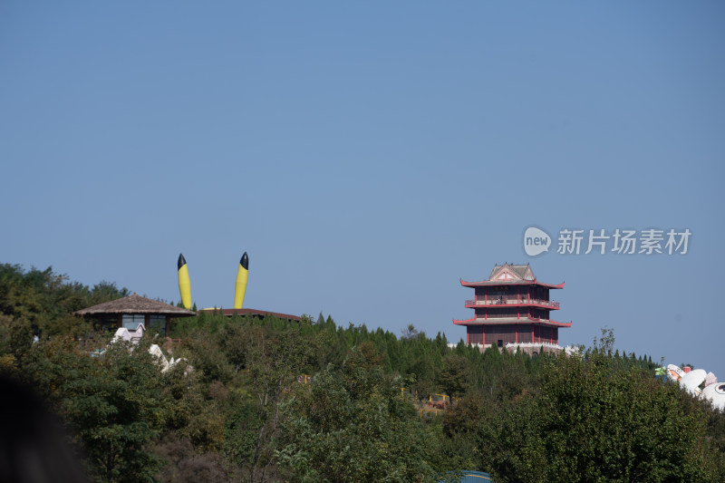 中国河南省伏羲山红石林景区