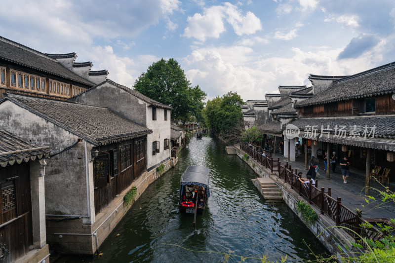 南浔古镇古街传统建筑景区江南水乡徽派建筑