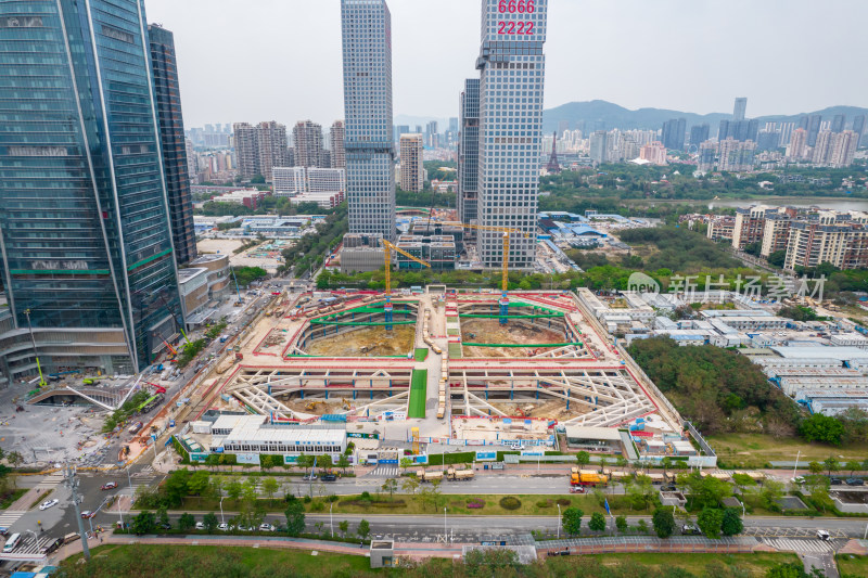 深圳湾超级总部基地建设工地