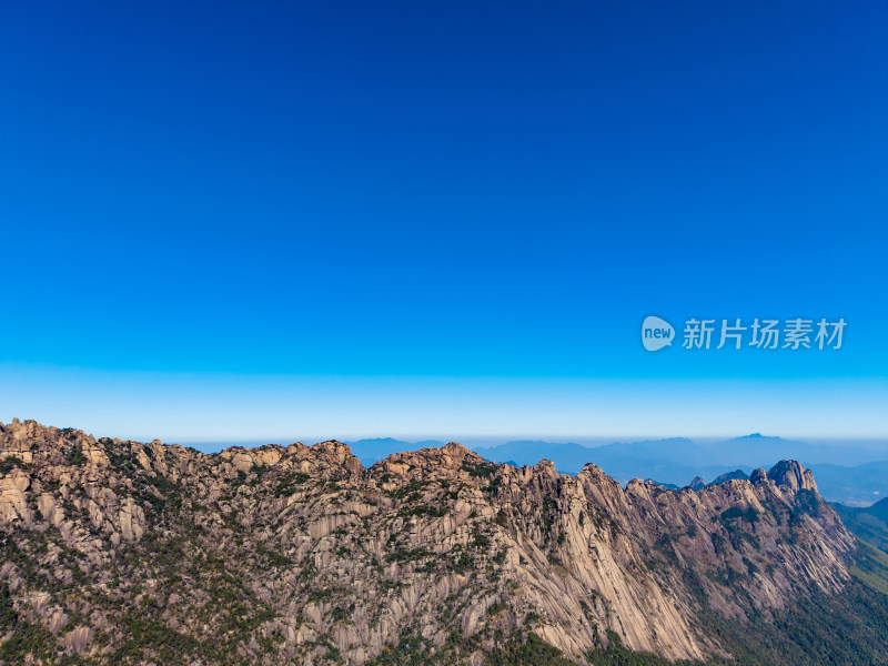 祖国大好河山灵山航拍图