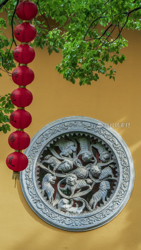 杭州飞来峰景区上天竺法喜禅寺古建筑