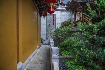 杭州飞来峰景区上天竺法喜禅寺古建筑