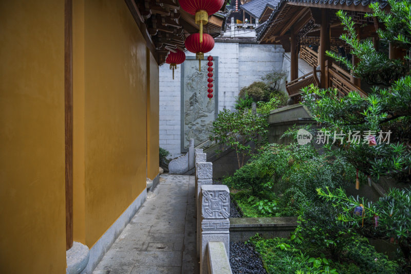 杭州飞来峰景区上天竺法喜禅寺古建筑