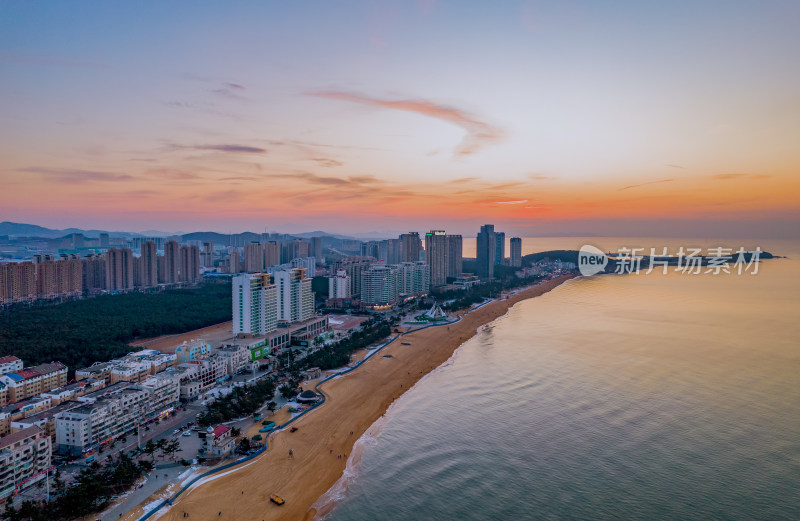 威海国际海水浴场风光