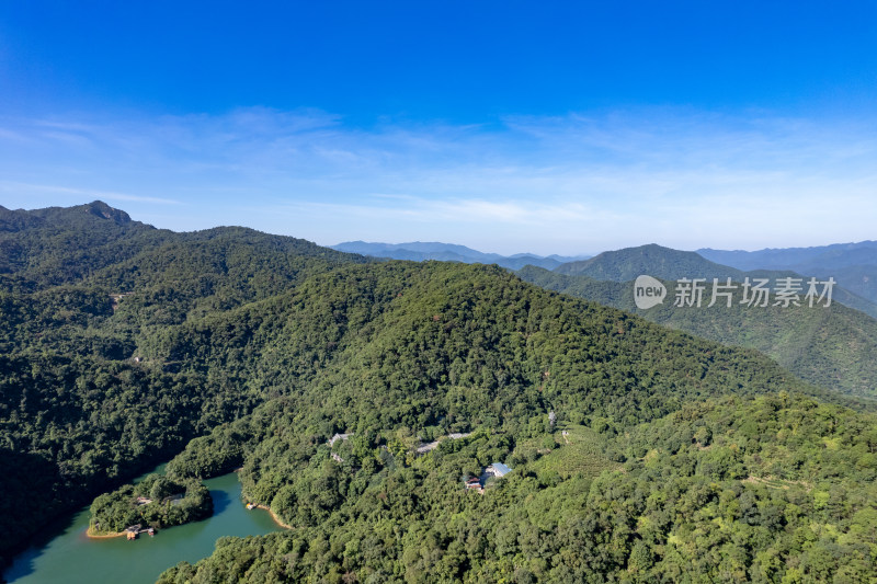 广东肇庆鼎湖山风景区航拍摄影图