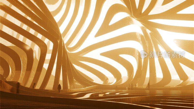 未来感现代建筑空间场景