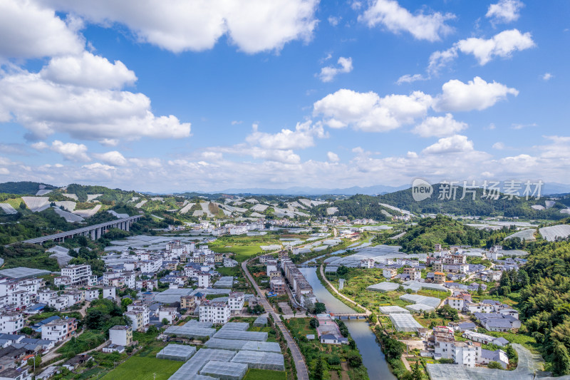 江西赣州赣南寻乌县脐橙种植基地航拍