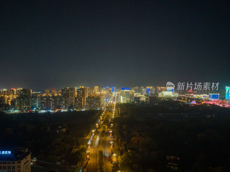 江西上饶市上饶大道夜景