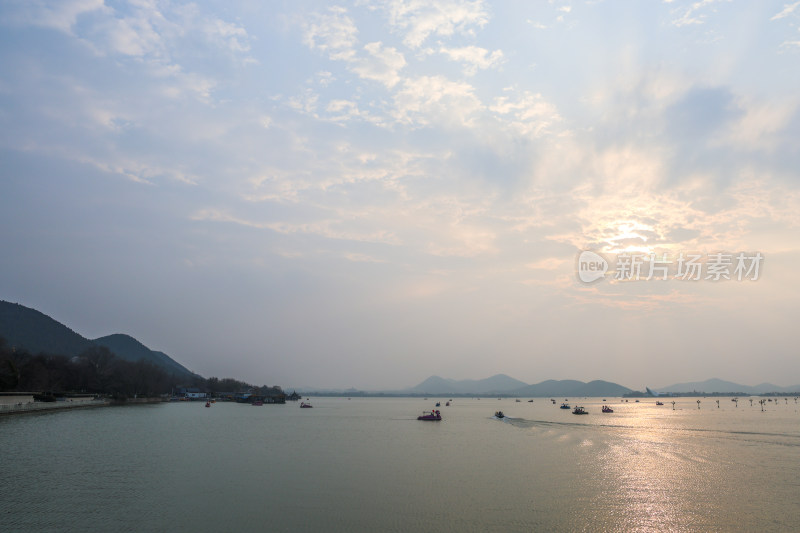 徐州云龙湖落日晚霞美景