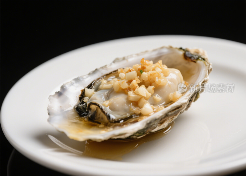 生蚝烤生蚝清蒸生蚝海鲜餐饮美食