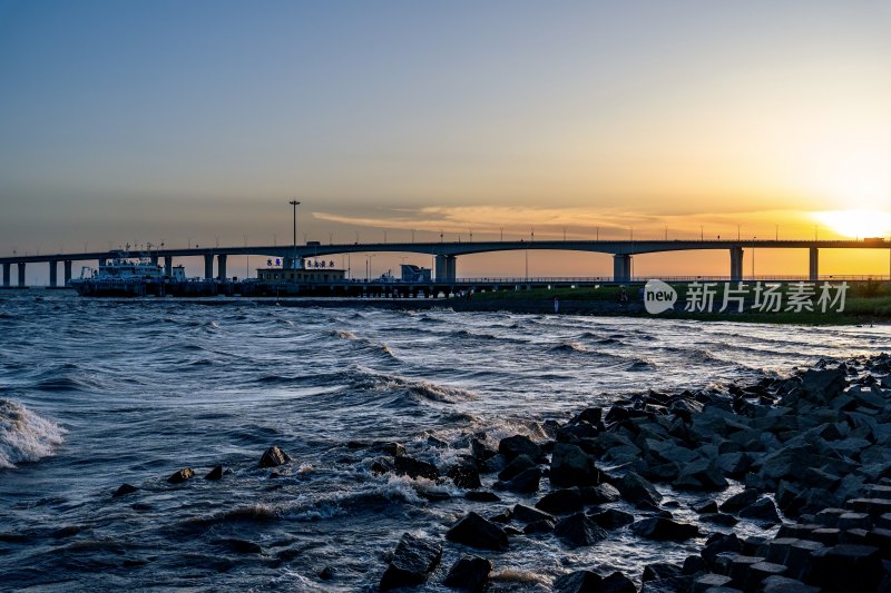 上海长江大桥崇明岛