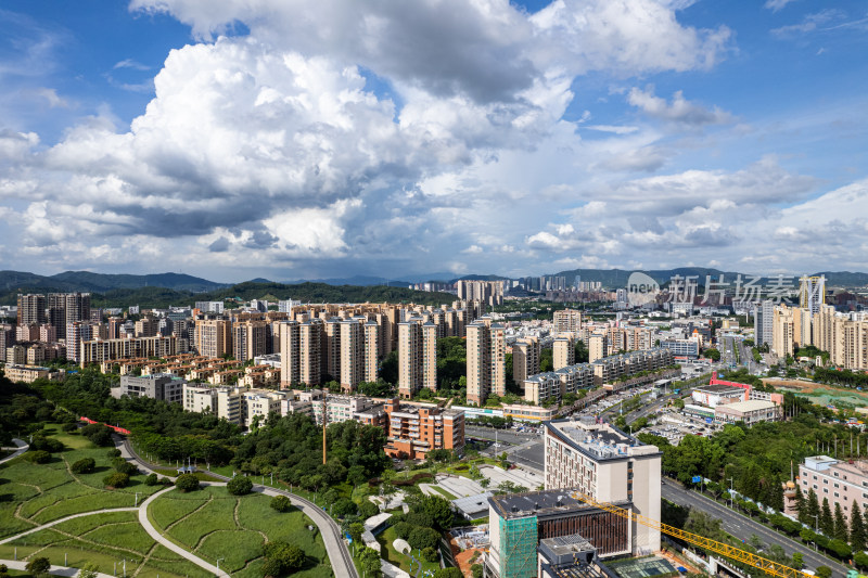 深圳市光明区公明街道城市航拍