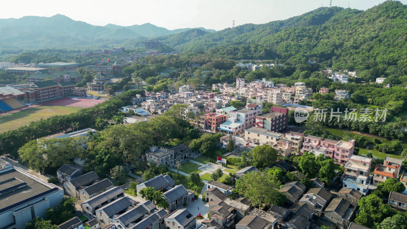 航拍广东中山孙中山故里旅游区