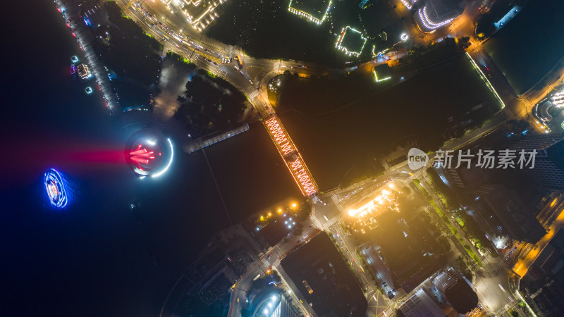 上海苏州河外白渡桥夜景