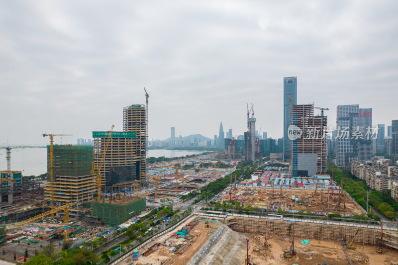 深圳湾超级总部基地建设工地