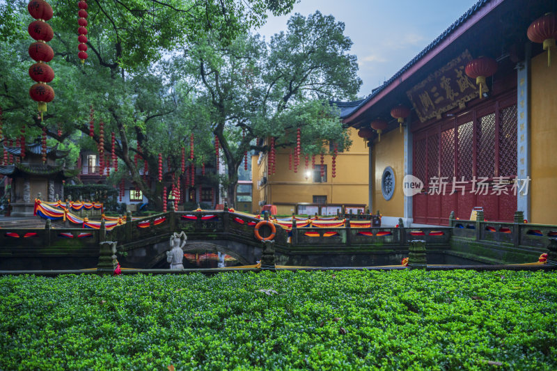 杭州飞来峰景区上天竺法喜禅寺古建筑