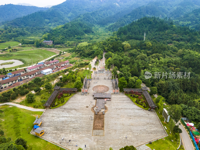 湖南靖州飞山航拍摄影图