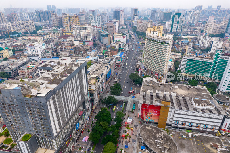 广西南宁城市风光高楼建筑航拍图