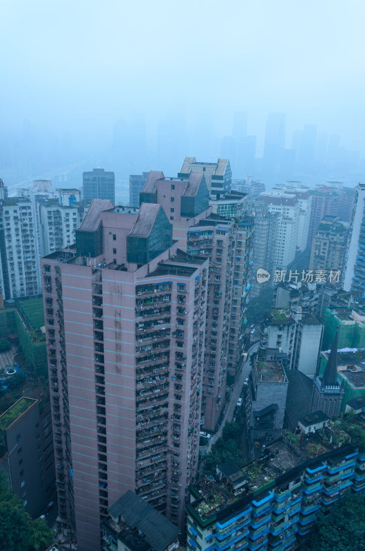 重庆城市中心摩天大楼现代建筑