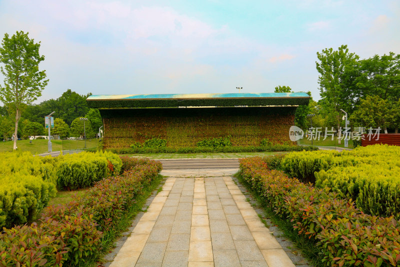 武汉梨园广场商业街城市标志旅行打卡地