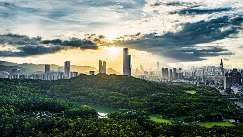 深圳城市风光全景图