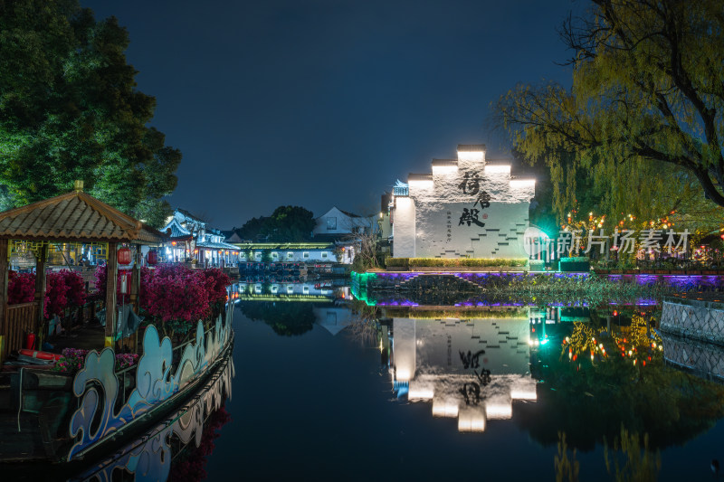 江南水乡西塘古镇夜景