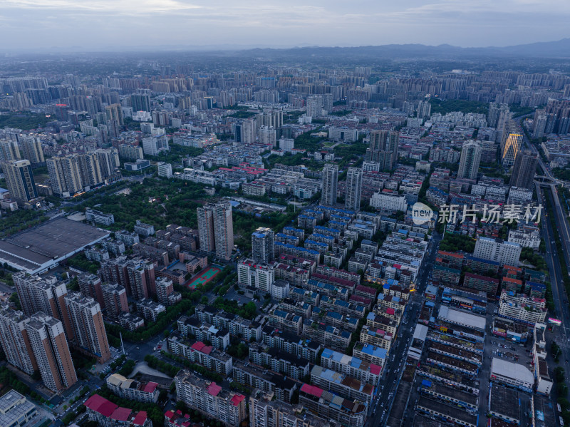 日落蓝调时刻 湖南衡阳开发区 城市风光