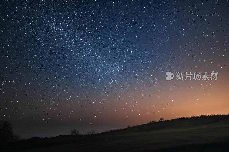 天空背景星空蓝色壁纸