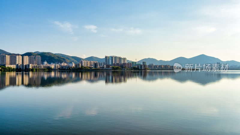 湖北省黄石市磁湖全景风光